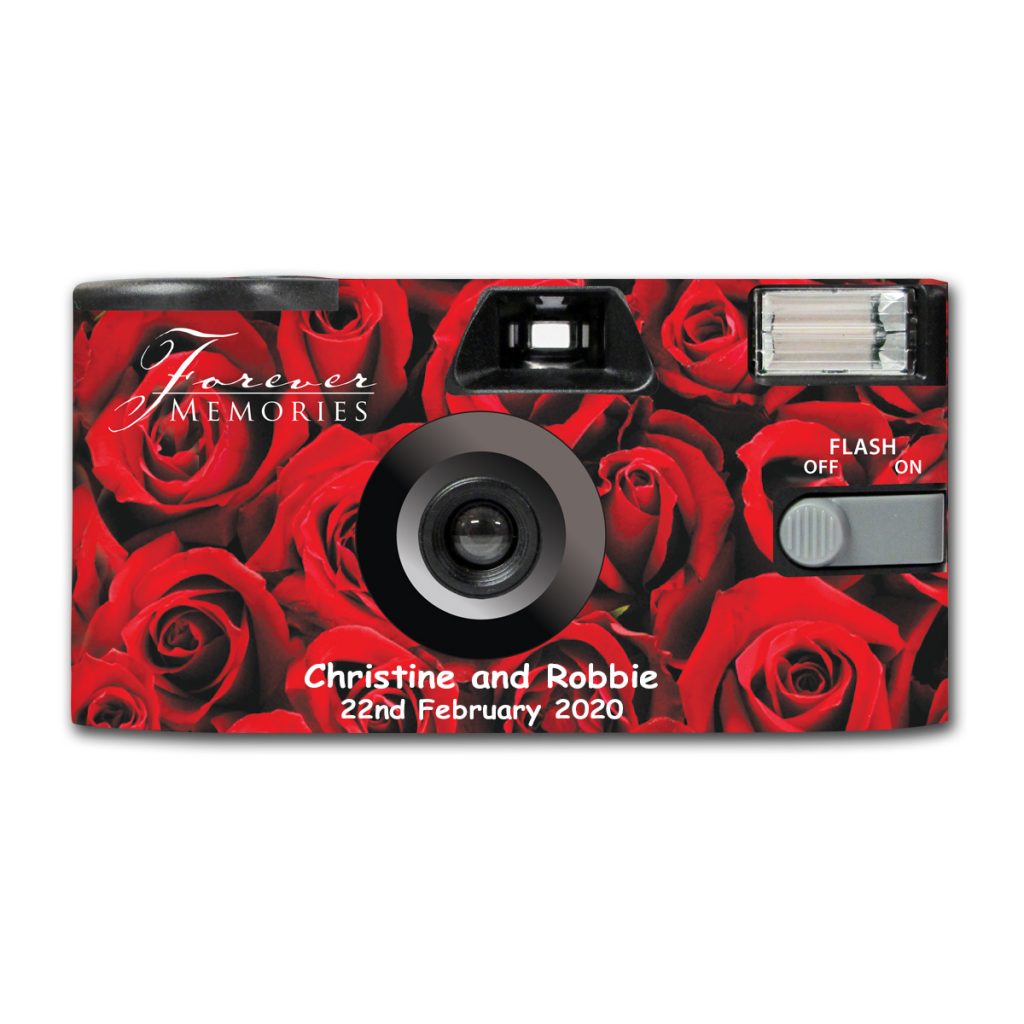 Deep Red Rose - Disposable Camera Company