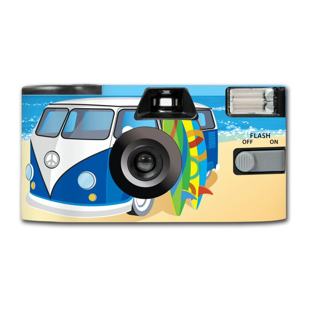 Kombi Camper Blue Disposable Camera Company