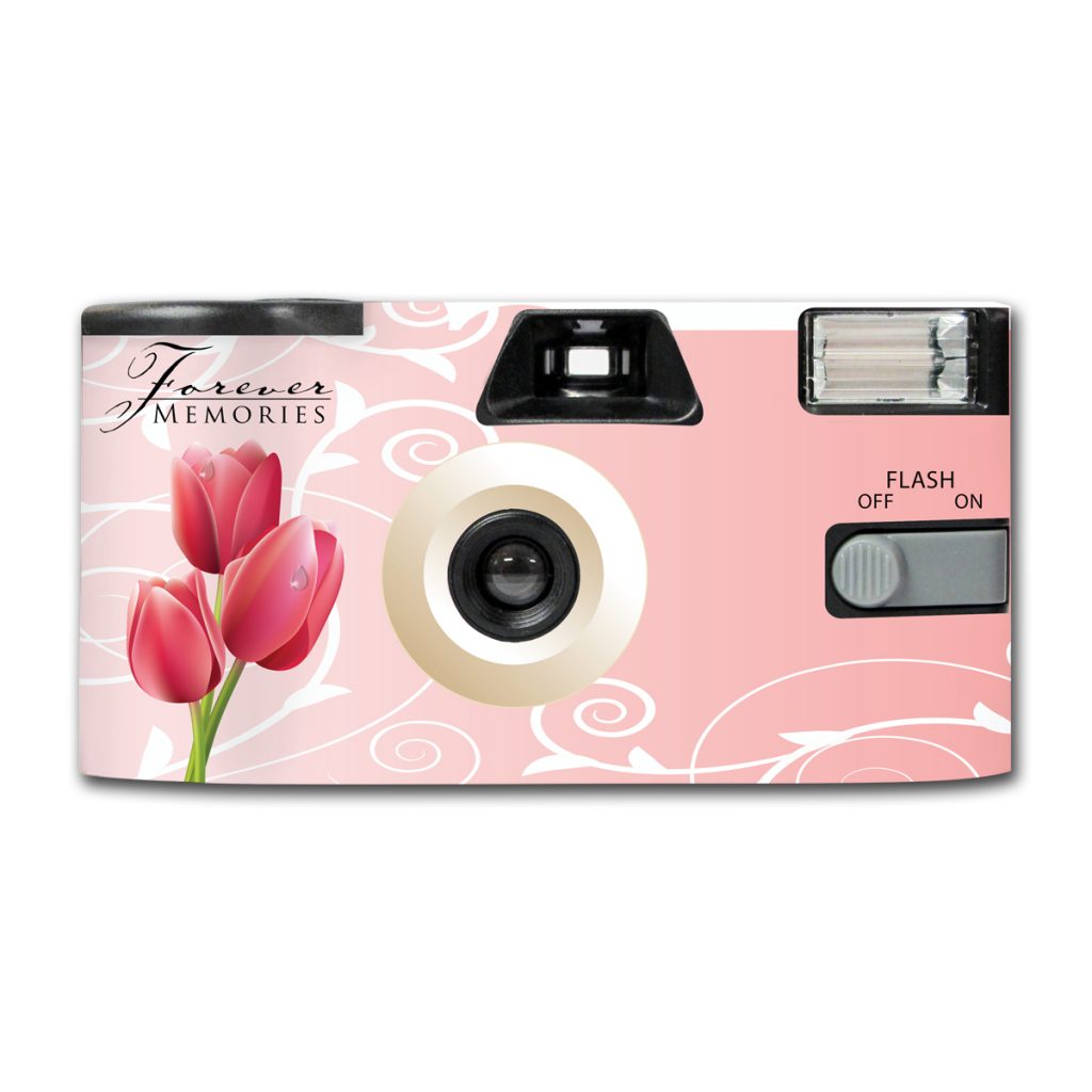 Pink Tulips Disposable Camera Company
