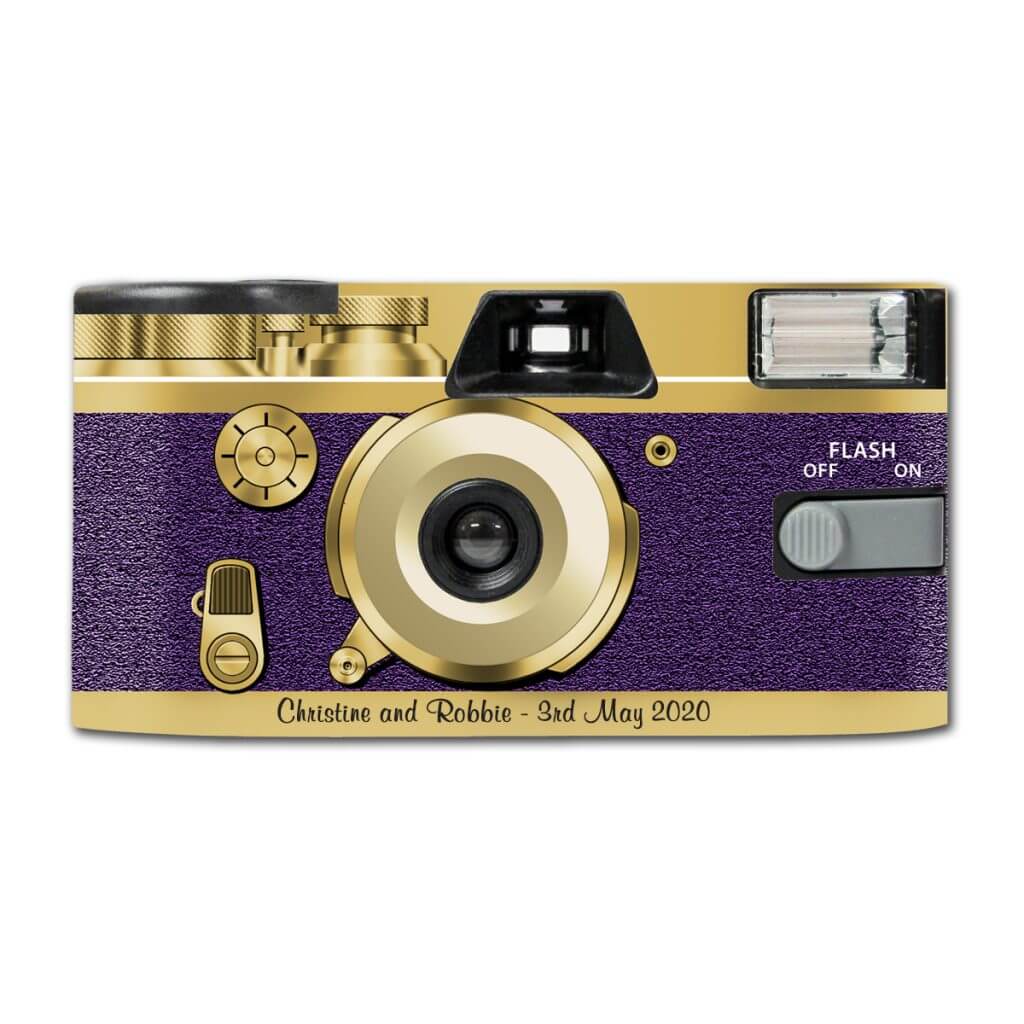 Retro Deep Purple Party Disposable Camera Company