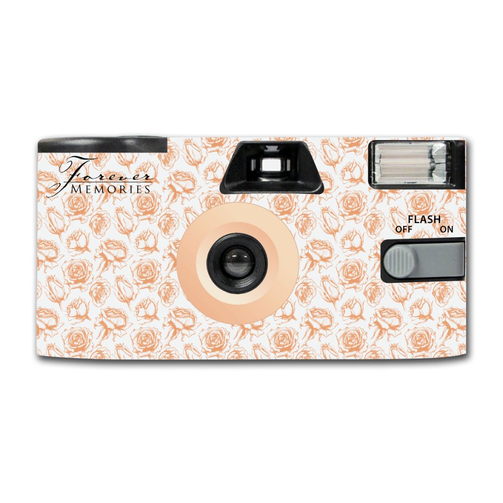 Rose Buds Apricot Disposable Camera Company